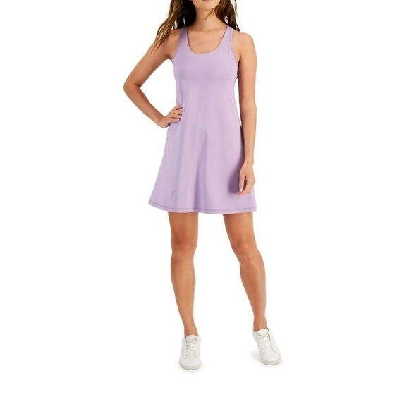 ID Ideology Women Purple Sleeveless Solid Performance Athletic Dress … - Picture 2 of 10